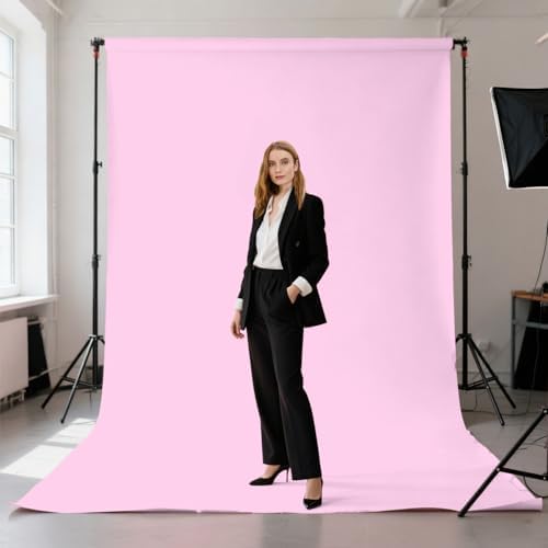 Pink Photography Backdrop for Photoshoot, Fabric 10x20ft - Image 2