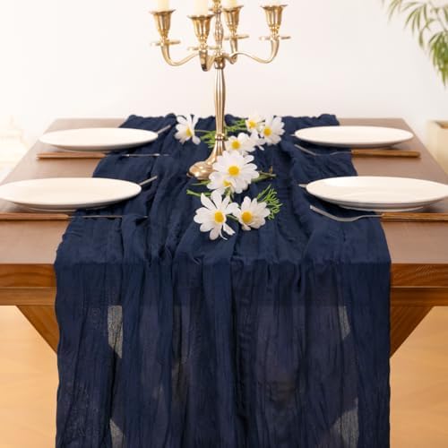 Cheesecloth Table Runner Fall Boho Wedding Birthday Party Home Decor - Image 2