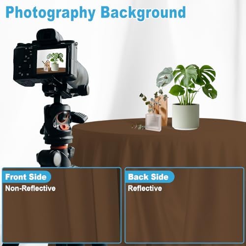 Dark Brown Photography Backdrop for Photoshoot, Fabric, 7x10 FT - Image 6