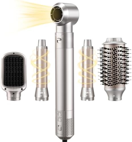 HIPPIH Blow Dryer Brush Set - 5 in 1 Hair Styler, 110,000 RPM Hot Air Brush by HIPPIH