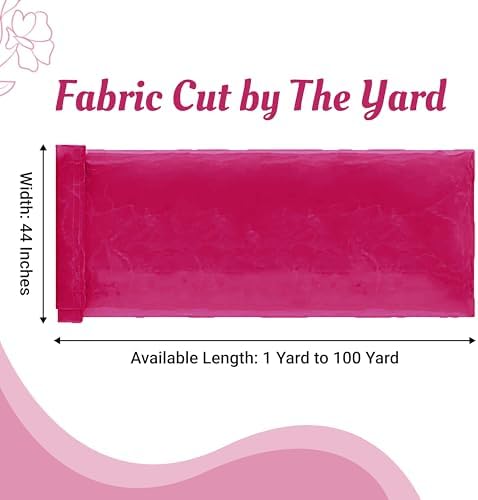 100 Yard Organza Fabric 44" Wide for Wedding Event Décor - Magenta - Image 2