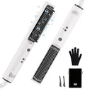 Quico Hair Straightener Brush, 100-240V Dual Voltage Straightener Brush by Quico