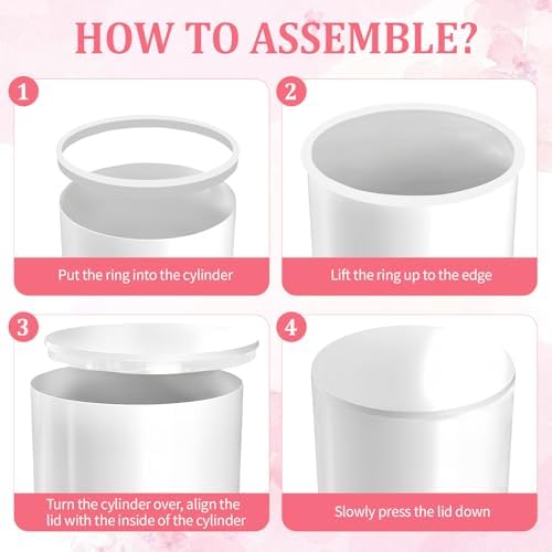 Cylinder Stands for Party, 3Pcs White Cylinder Pedestal Stand, Cilindros Para Fiestas Cake Table Stand Parties Round Cylinder Display Plant Stand for Wedding Birthday Decor 35"(XXL) 29.5"(XL) 23.6"(L) - Image 4