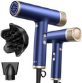 YAPOY Professional Hair Dryer with Diffuser Fast Drying 200 Million Ionic Blow Dryer with 110, 000 RPM High-Speed No Heat Damage Intelligent Thermo-Control Low Noise, Blue by YAPOY