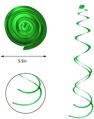 Colorful Ceiling Swirl Foil Decorations Hanging Plastic Streamer Themed Swirl Party Decoration for Wedding Thanksgiving Day Graduation Celebration, Pack of 28 - Image 2