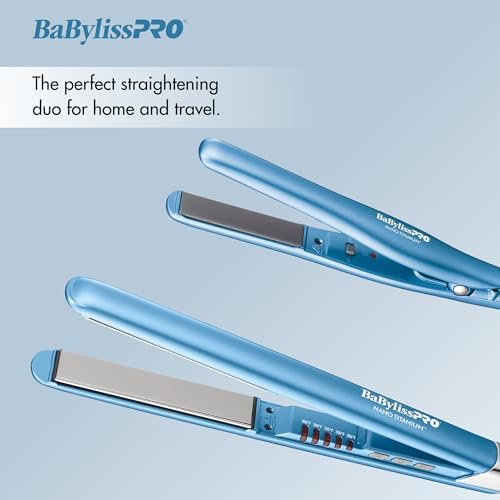 BabylissPRO Nano Titanium Ultra-Sleek Hair Straightener, Flat Iron for All Hair Types - Image 3