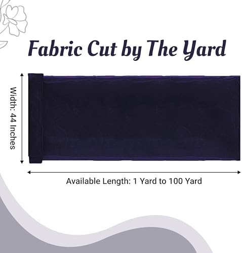 15 Yard Organza Fabric 44" Wide for Wedding Event Décor - Navy Blue - Image 2