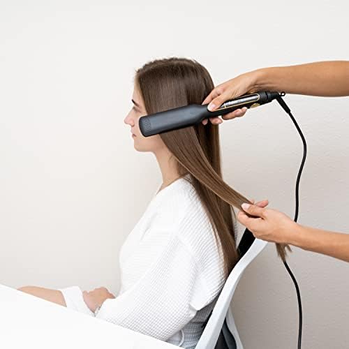 Professional Flat Iron Hair Straightener Plancha De Cabello Professional - Titanium Hair Iron Straightens Frizzy Hair Curls - Sleek Salon Hair Styling Tool - Lizze Supreme 1.5" Pro Straightening Iron - Image 2