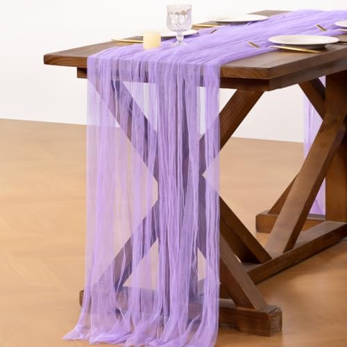 Cheesecloth Table Runner Tulle Fall Boho Wedding Shower Party Home Decor - Image 3