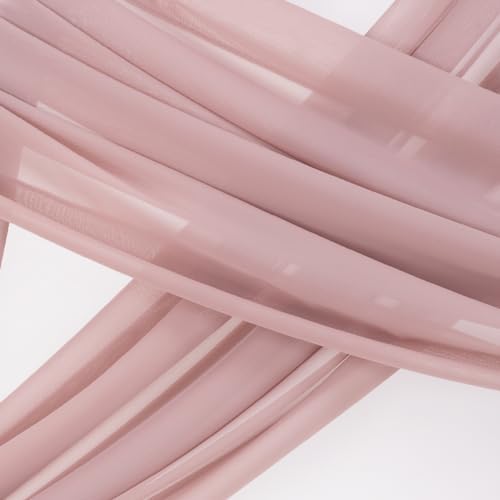 Wedding Arch Draping Fabric Sheer Chiffon Curtain Drape Wedding Party Decor - Image 3