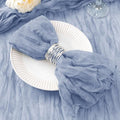 DeZerlor Dusty Blue Washable Cheesecloth Napkins Set of 12 for Wedding by DeZerlor