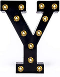 Foaky Black LED Marquee Number Lights Sign Light Up Marquee Number Lights Sign for Night Light Wedding Birthday Party Battery Powered Christmas Lamp Home Bar Decoration by Foaky