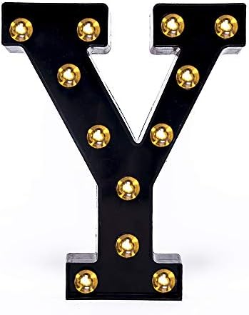 Foaky Black LED Marquee Number Lights Sign Light Up Marquee Number Lights Sign for Night Light Wedding Birthday Party Battery Powered Christmas Lamp Home Bar Decoration by Foaky