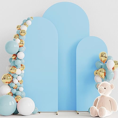 Wokceer Arch Backdrop Cover 6FT,5FT,4FT Dusty Blue Arch Covers Stretchy by Wokceer