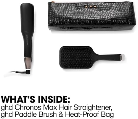 ghd Chronos Max 2” Styler Professional Flat Iron, Gift Set, Black Gift Set - Image 5