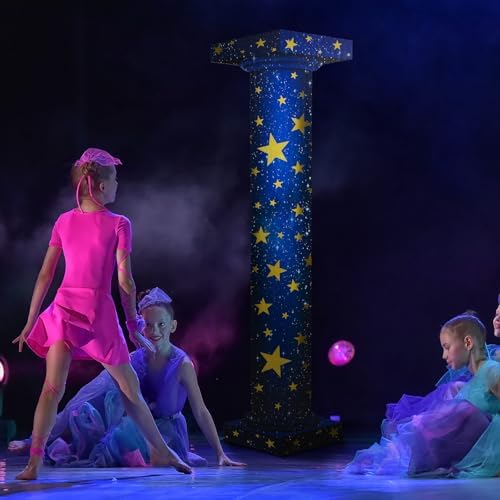 Leinuosen 5.8 ft Star Starry Night Party Decorations Tall Column Cardboard Stand-up Cutout Large Life Size Twinkle Little Star Column Stand Backdrop Photo Prop Standup Movie Night Birthday Homecoming - Image 6