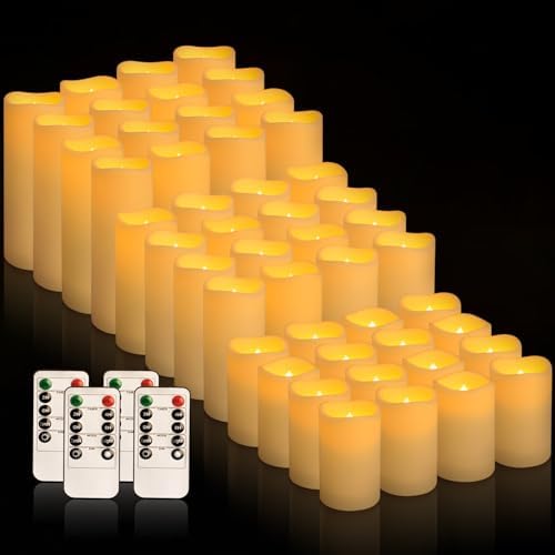 fclayvts 48-Pack LED Flameless Candles with Remote Control - Perfect for Home, Parties, and Special Occasions - Create a Magical Ambiance Effortlessly(Three Sizes) - Image 4