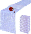 VHH 10 Packs 12 x 72 inches Mermaid Purple Sequin Table Runner by VHH