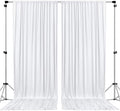 AK TRADING CO. 10 feet x 10 feet Polyester Backdrop Drapes Curtains Panels with Rod Pockets - Wedding Ceremony Party Home Window Decorations - White by Fabrics%7CEventDecor%7CCrafts%7CUpholsteryFoam