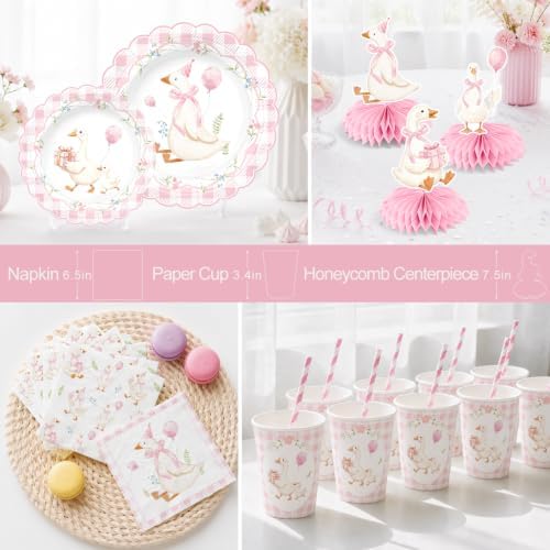 Xynic 205pcs Silly Goose Birthday Decorations Tableware Set, for 25 Guests - Image 5