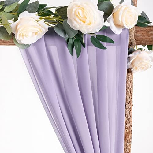Wedding Arch Draping Fabric Sheer Chiffon Curtain Drape Wedding Party Decor - Image 4