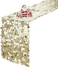 VHH Sequin Table Runner 12 x 108 inches Champagne Table Runner, Glitter Runner for Party Wedding Birthday, Party Spring Easter Rustic, Birthday Supplies Decorations (1 Pack). by VHH