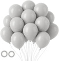 Voircoloria 105pcs Light Gray Party Latex Balloons, 12inch by Voircoloria