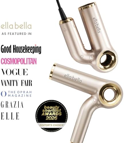 ELLA BELLA® Ionic Hair Dryer (Foldable) with Diffuser, Perfect for Travel - Image 4