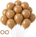 Voircoloria 105pcs Brown Party Latex Balloons, 12inch by Voircoloria