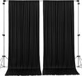 AK TRADING CO. 10 feet x 10 feet IFR Polyester Backdrop Drapes Curtains Panels with Rod Pockets - Wedding Ceremony Party Home Window Decorations - Black by Fabrics%7CEventDecor%7CCrafts%7CUpholsteryFoam