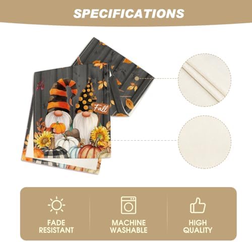 Artoid Mode 210 GSM Fall Table Runner Home Party Decor 13x72 Inch - Image 5