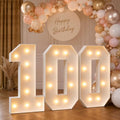 imprsv 3FT Marquee Numbers 100 for 100th Birthday Party Decorations by Letsmakeitimpressive