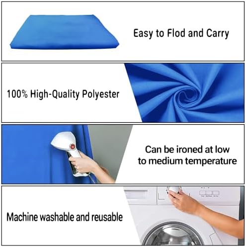 Royal Blue Photography Backdrop for Photoshoot, Fabric 10x10ft - Image 7