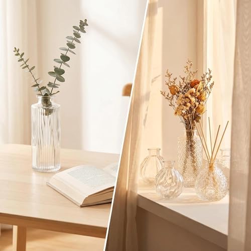 Mini Bud Vases As Wedding Centerpieces for Tables,Clear Bud Vases for Flowers,Small Flower Vases Suitable for Birthday Party,Anniversary,Wedding Reception,Baby Shower (Clear, 36PCS) - Image 6