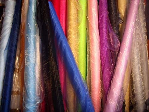 65 Yard Organza Fabric 44" Wide for Wedding Event Décor - Silver Gray - Image 2