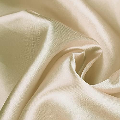 Balsa Circle 10 pcs 72x72 inch Champagne Square Tablecloth Satin Fabric Overlays Linens | Table Cloths Cover for Wedding Party Banquet Reception Events Decoration Kitchen Dining Events Kitchen Dining - Image 7