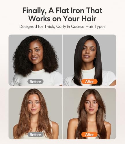 Terviiix Flat Iron Hair Straightener, 2 Inch, Faster Styling - Image 2