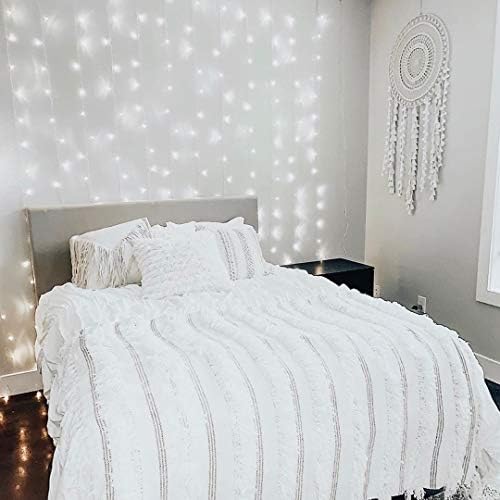 Lepro Lighting Ever 594 LED Curtain Lights Cool White, Hanging Fairy String Lights for Bedroom Wall, Indoor Outdoor Backdrop Lights for Wedding, Party, Patio Gazebo (20x10ft, 27 Strings, 9" Apart) - Image 3