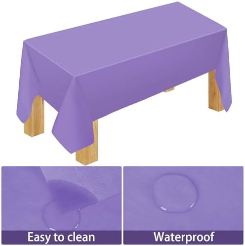229PCS Purple Party Supplies Set Disposable Paper Plates Cups - Image 3