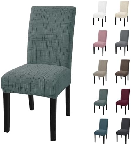 Super Stretch Chair Covers for Dining Chairs Set of 4, Sage Green by CYCMACOHOME