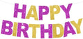 BEISHIDA Pre-Strung Purple Gold Happy Birthday Banner Party Sign Decoration by Beishida