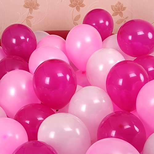 300 Pack Hot Pink Light Pink and White Balloons 5 Inch Pink White and Rose Red Mini Latex Assorted Colors Small Balloon for Birthday Wedding Baby Shower Valentine's Day Party Decorations - Image 3
