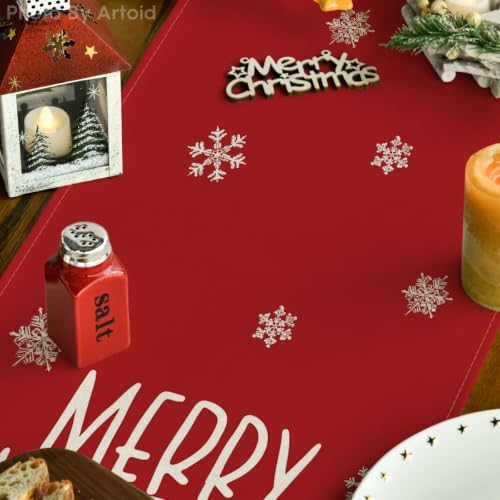 Artoid Mode Red Xmas Trees Table Runner Home Party Decor 13x48 Inch - Image 3