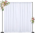 Wokceer 10x10FT Backdrop Stand Heavy Duty Pipe and Drape Kit Black by Wokceer