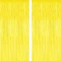 ZATAYE 2 Pack Yellow Foil Curtain Streamer Decorations by ZATAYE