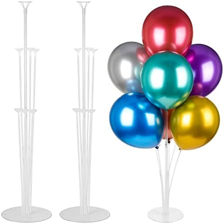 Voircoloria Balloon Stand Kits for Table Birthday Party Decorations, 2 Sets by Voircoloria