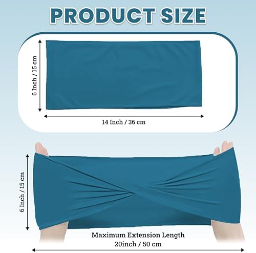 MDS Pack of 75 Spandex Chair Sashes Without Slider Buckles – Dark Teal - Image 2