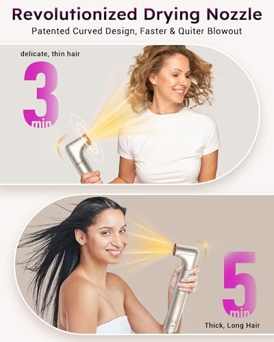 8-in-1 Air Styler Pro, Hair Dryer Brush & Blow Dryer Brush with Auto-Wrap Curlers, 110,000 RPM High-Speed Motor, No Heat Damage Multi Styler Gift Set for Women - Image 4