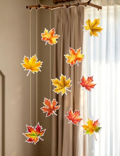 Fall Hanging Decorations, Maple Leaf Hanging Decor for Home - Image 3