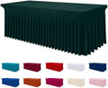 Smiry Spandex Elastic Fitted Table Cloth Skirt for 4FT Rectangle Table by Smiry